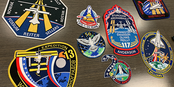 mfgDAY at Hangar6 patches for astronauts