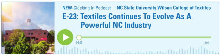 E-23: Textiles Continues To Evolve As A Powerful NC Industry Banner